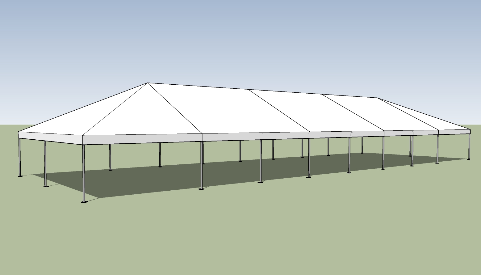30x90 frame tent
